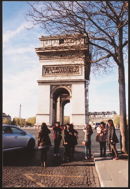 巴黎凱旋門與艾菲爾鐵塔